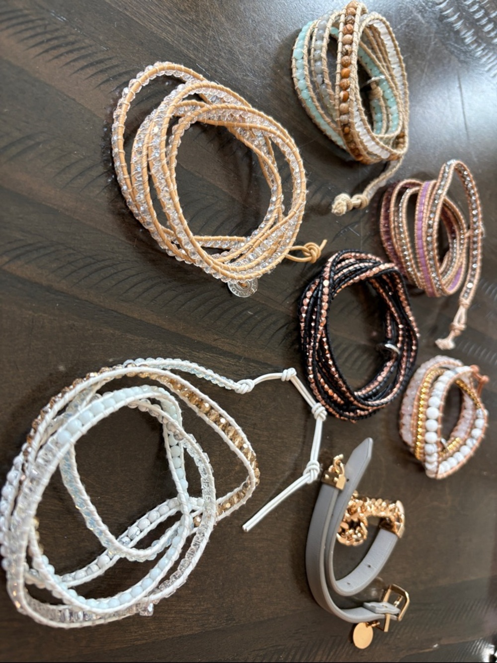 Set of 7 Victoria Emerson wrap bracelets